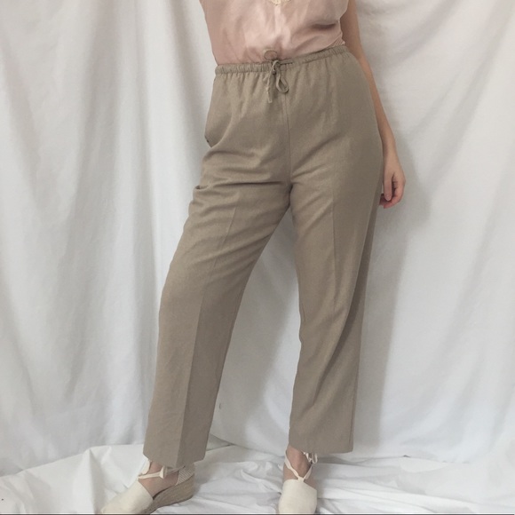 Pants - VINTAGE Raw Silk Pants